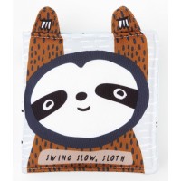 Pirmoji minkšta kūdikio knygutė Swing Slow Sloth